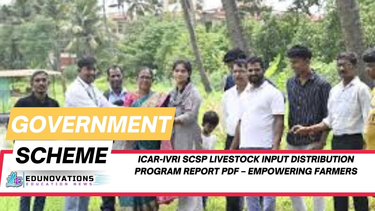 ICAR-IVRI SCSP livestock input distribution program report PDF