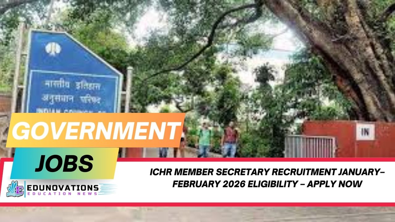 ICHR Member Secretary recruitment January–February 2026 eligibility