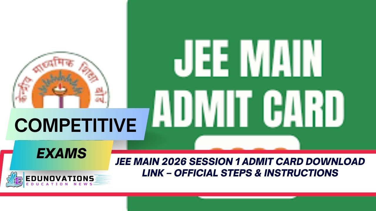 JEE Main 2026 Session 1 Admit Card