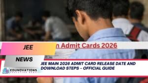JEE Main 2026 admit card release date and download steps