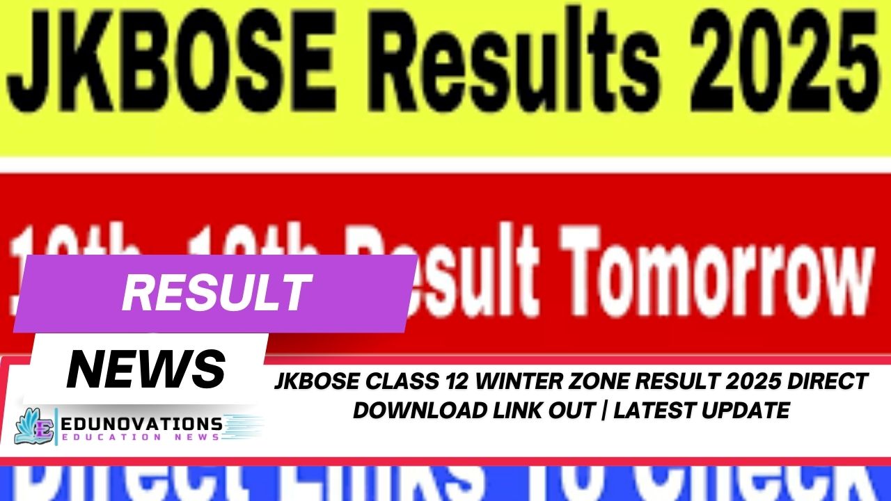 JKBOSE Class 12 Winter Zone result 2025 direct download link