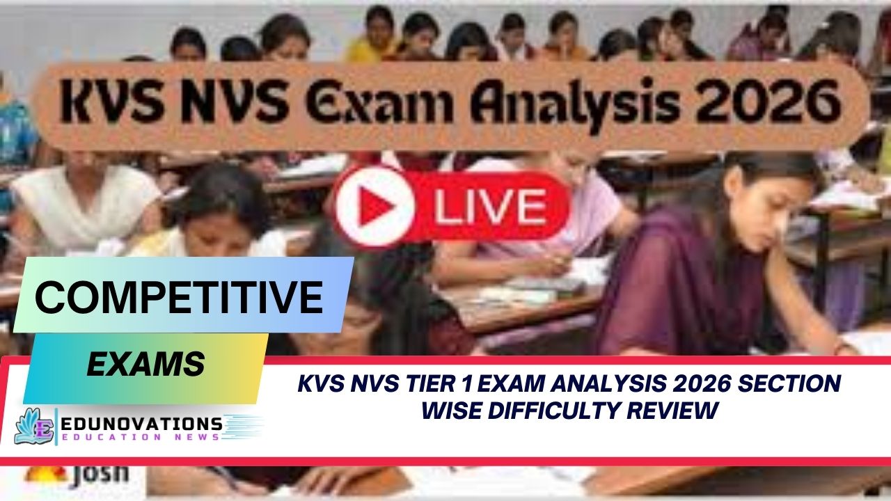 KVS NVS Tier 1 Exam Analysis 2026 section wise difficulty review