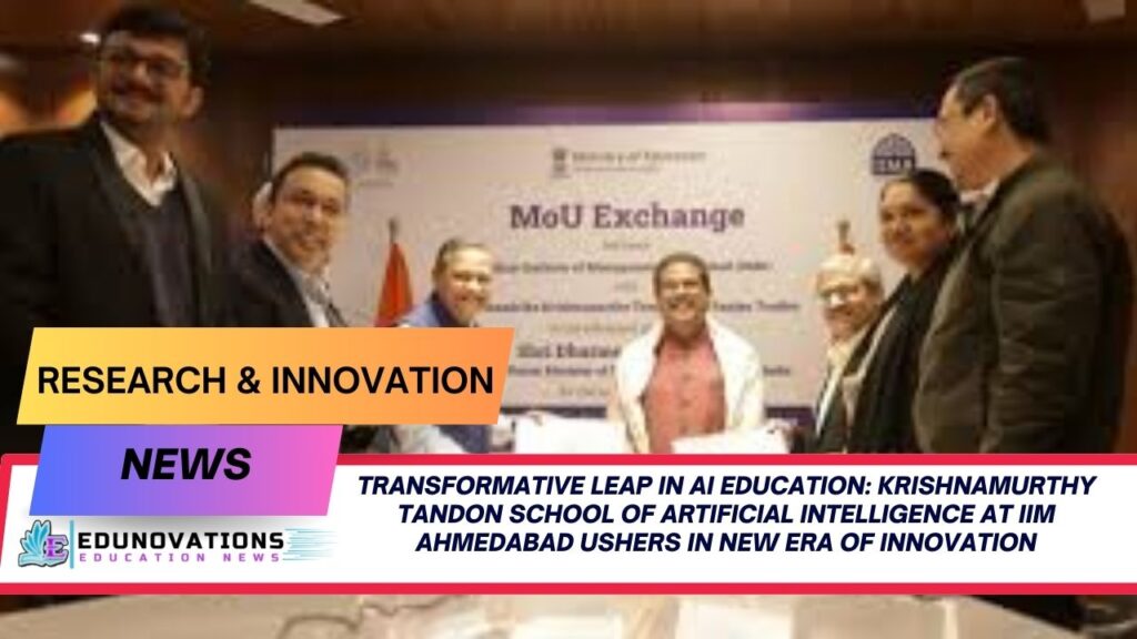 Krishnamurthy Tandon School of Artificial Intelligence at IIM Ahmedabad