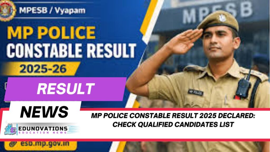 MP Police Constable Result 2025