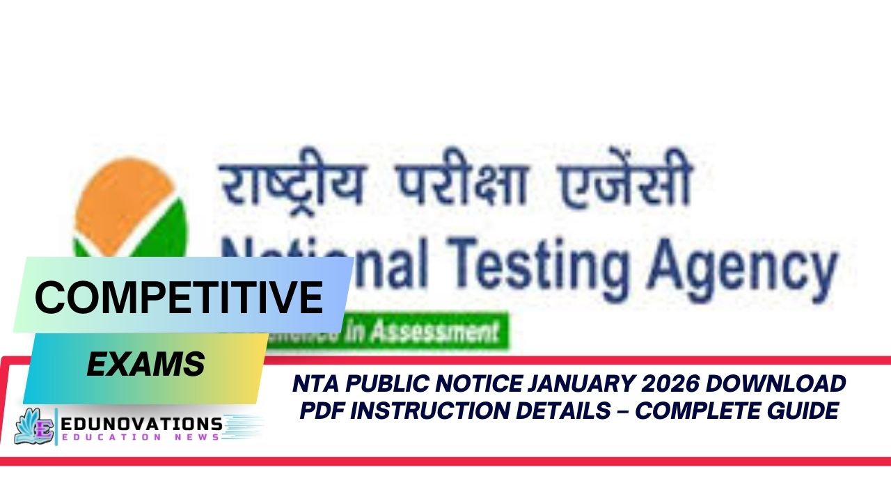 NTA public notice January 2026 download PDF instruction details