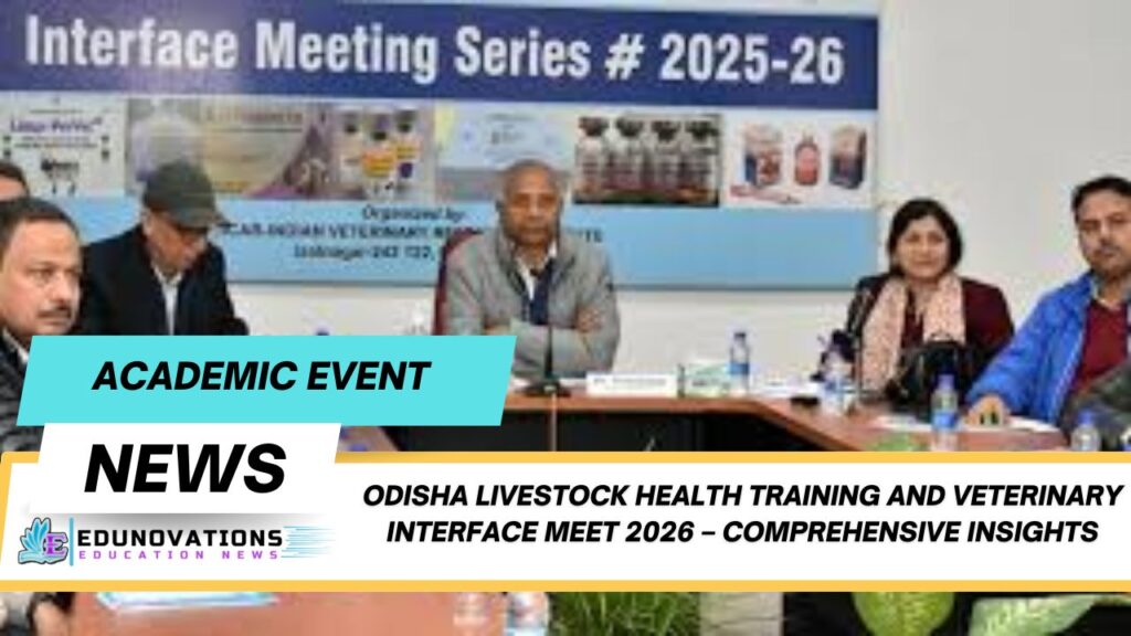 Odisha livestock health training and veterinary interface meet 2026
