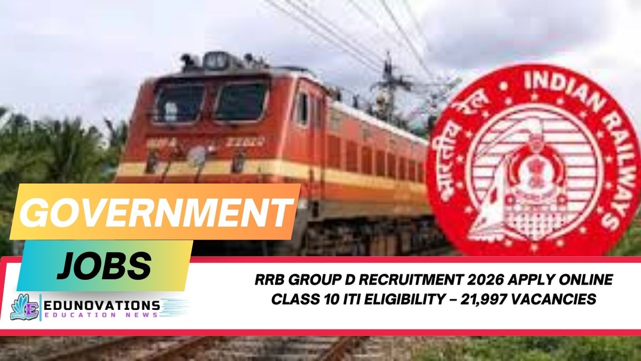 RRB Group D Recruitment 2026 apply online Class 10 ITI eligibility