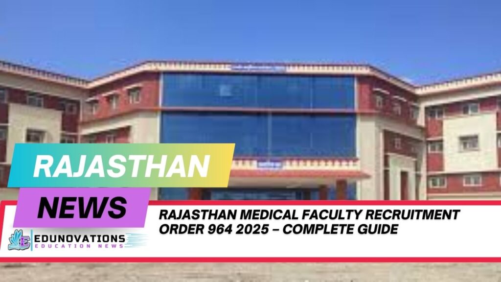 Rajasthan Medical Faculty Recruitment