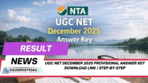 UGC NET December 2025 provisional answer key download link