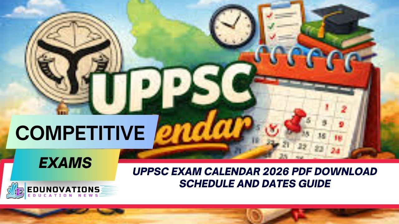 UPPSC Exam Calendar 2026 PDF download schedule and dates guide