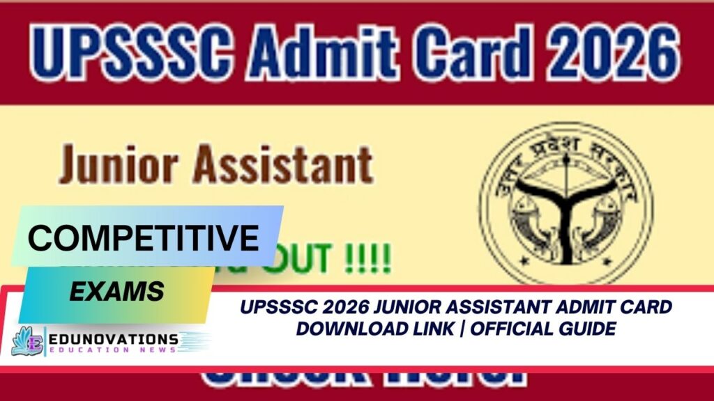 UPSSSC 2026 Junior Assistant admit card