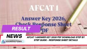 AFCAT 1 Answer Key 2026 PDF download step by step guide