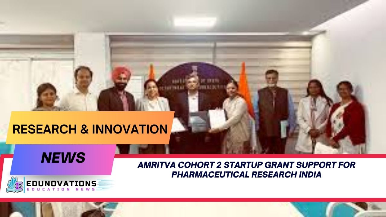AMRITVA Cohort 2 startup grant support for pharmaceutical research India