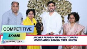 Andhra Pradesh JEE Mains toppers recognition 2026 by Nara Lokesh