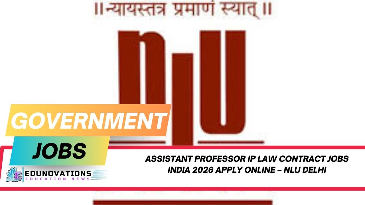 Assistant Professor IP Law contract jobs India 2026 apply online