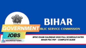 BPSC Exam Calendar 2026 full schedule dates Bihar PSC PDF