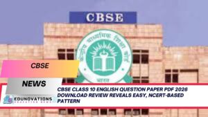 CBSE Class 10 English question paper PDF 2026 download review