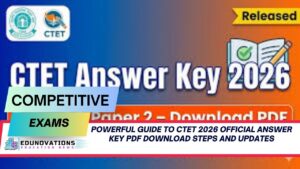 CTET 2026 official answer key PDF download steps