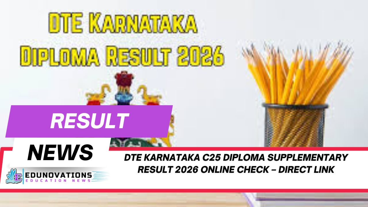 DTE Karnataka C25 diploma supplementary result 2026 online check