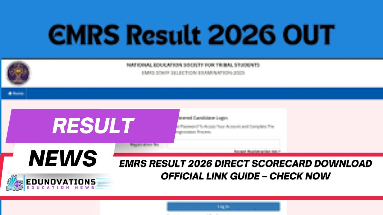 EMRS Result 2026 direct scorecard download official link guide