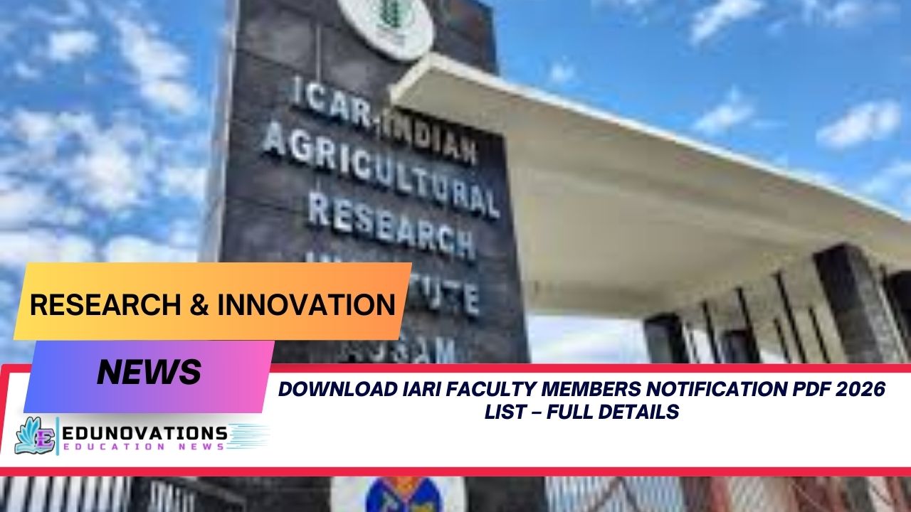 IARI Faculty Members Notification
