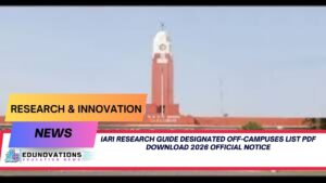 IARI research guide designated off-campuses list PDF download 2026