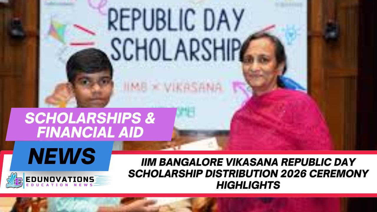 IIM Bangalore Vikasana Republic Day scholarship distribution 2026