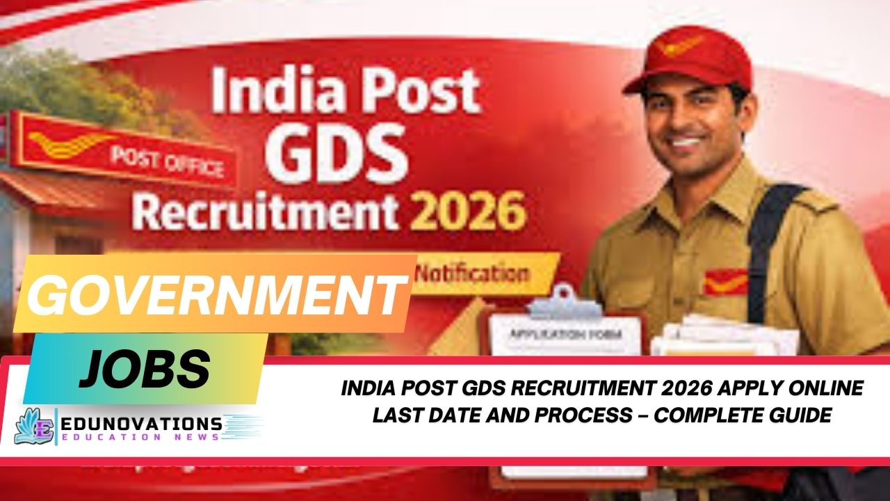 India Post GDS Recruitment 2026 apply online last date and process