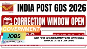 India Post GDS Recruitment 2026 correction window dates & link