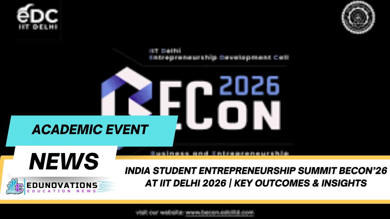 India student entrepreneurship summit BECon’26 at IIT Delhi 2026