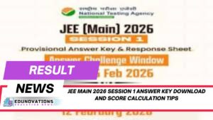 JEE Main 2026 Session 1 answer key download and score calculation tips