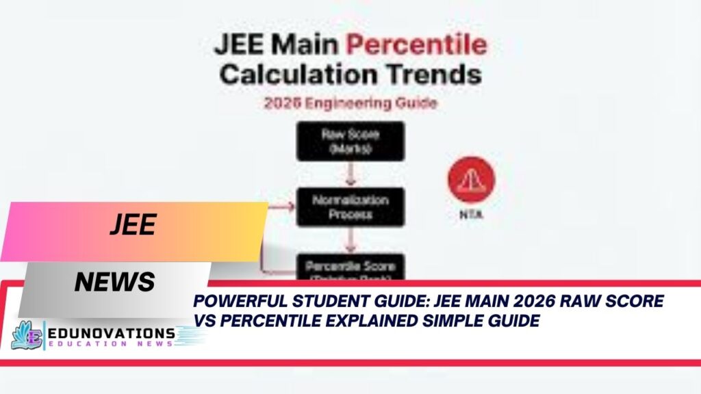 JEE Main 2026 raw score vs percentile explained simple guide