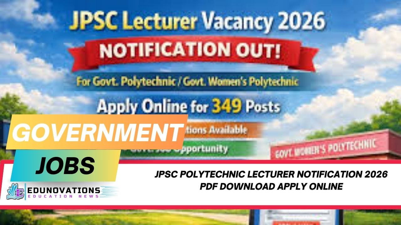 JPSC Polytechnic Lecturer Notification 2026 PDF download apply online