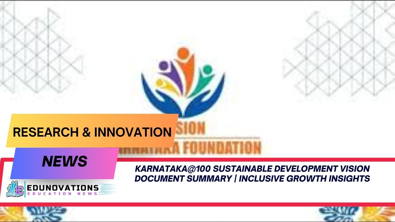 Karnataka@100 sustainable development vision document summary
