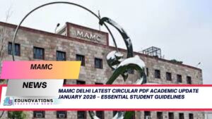 MAMC Delhi latest circular PDF academic update January 2026