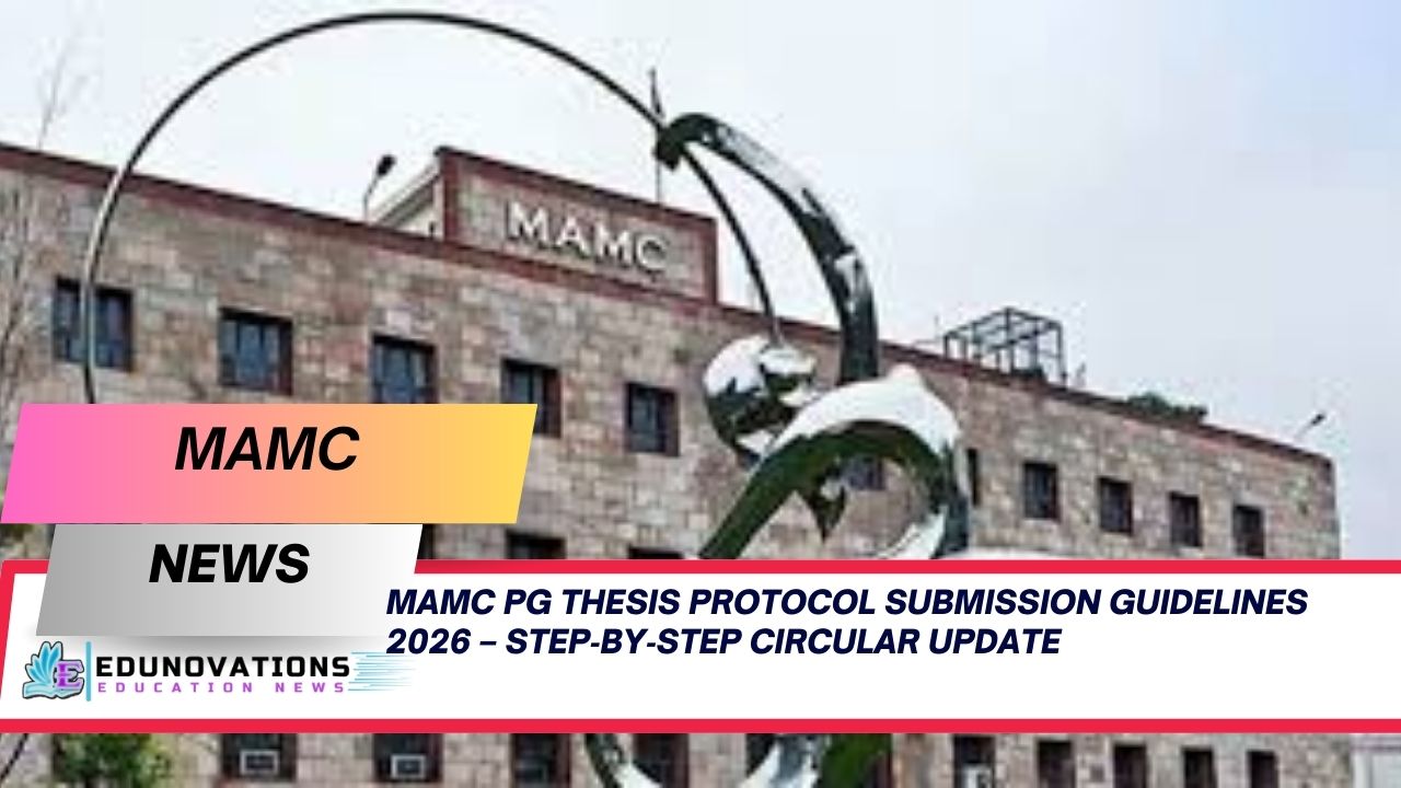 MAMC PG Thesis Protocol Submission Guidelines 2026