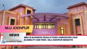 MBA in Business Regulations admissions 2026 eligibility and fees