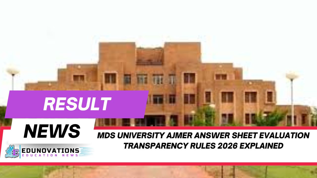 MDS University Ajmer answer sheet evaluation transparency rules 2026