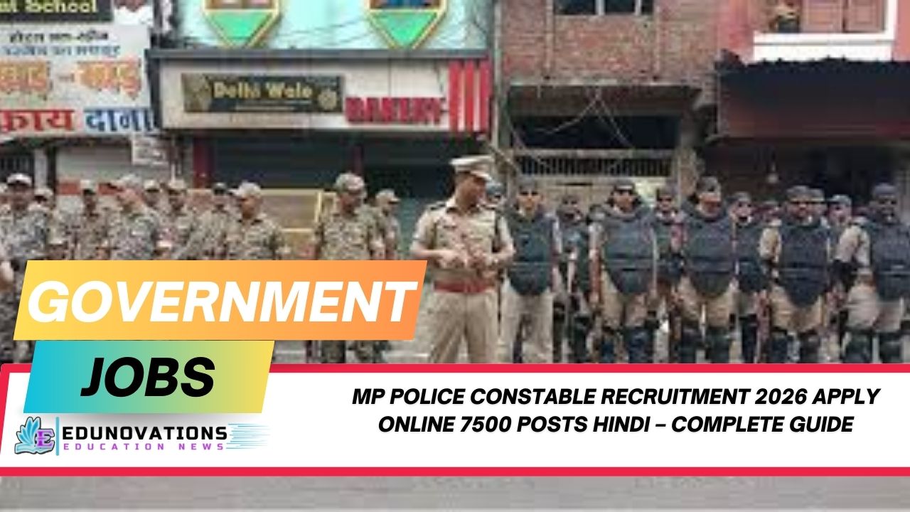 MP Police Constable Recruitment 2026 Apply Online 7500 Posts Hindi
