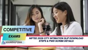 NIFTEE 2026 City Intimation Slip