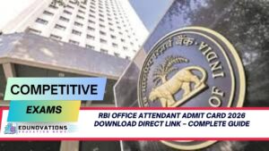 RBI Office Attendant Admit Card 2026 download direct link