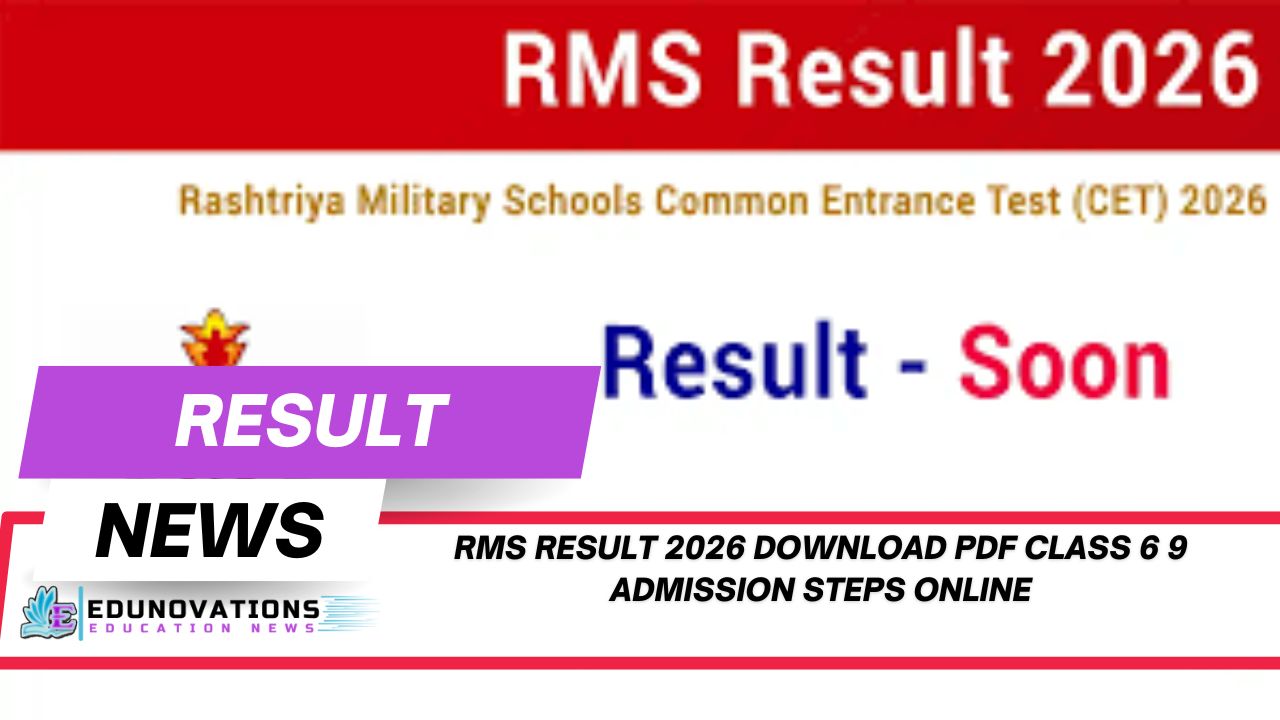 RMS Result 2026 Download PDF Class 6 9 Admission Steps Online