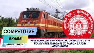 RRB NTPC Graduate CBT-1 exam dates March 16 to March 27 2026