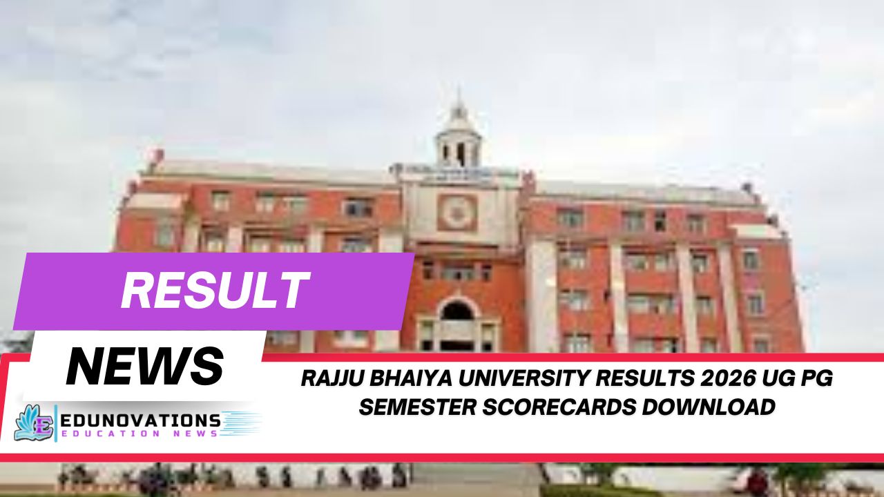Rajju Bhaiya University results 2026 UG PG semester scorecards download