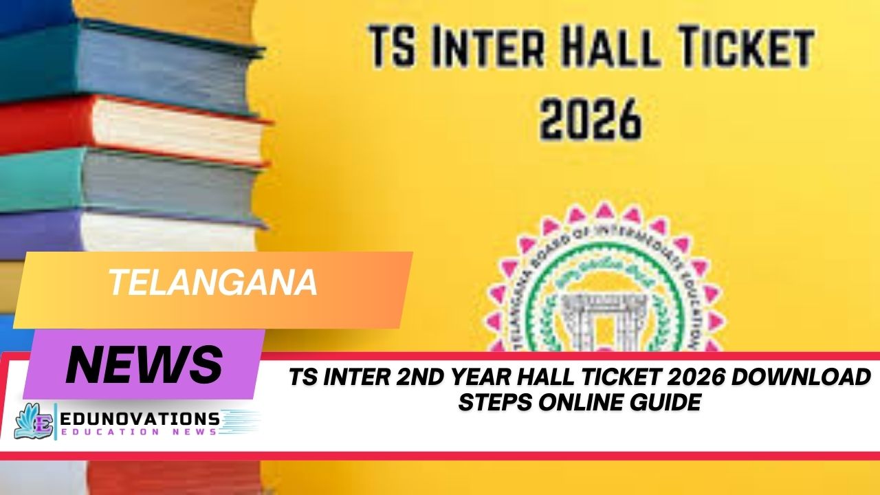 TS Inter 2nd year hall ticket 2026 download steps online