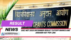 UGC NET 2025 December result cutoff marks and answer key PDF link