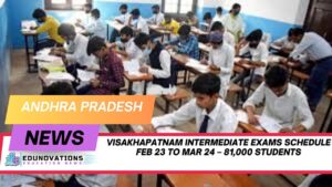 Visakhapatnam intermediate exams schedule Feb 23 to Mar 24