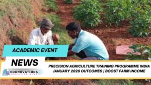 precision agriculture training programme India January 2026 outcomes