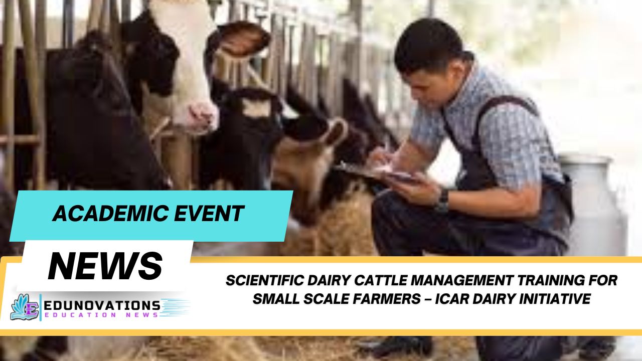 scientific dairy cattle management training for small scale farmers