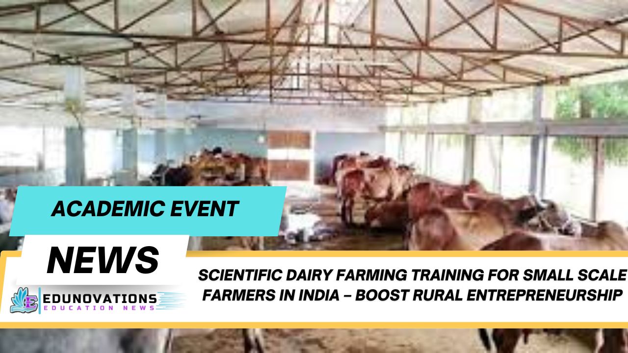 scientific dairy farming training for small scale farmers in India